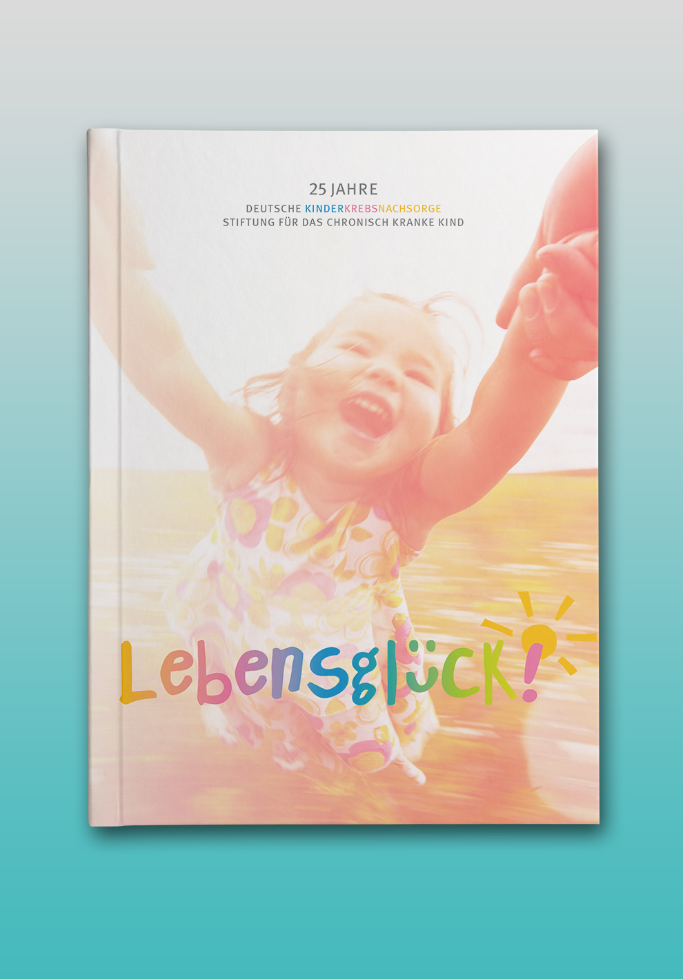 Editorial Design des Jubiläumsbuches der Nachsorgeklinik Tannheim.